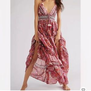 Free People Real Love Maxi Dress Meadow Combo